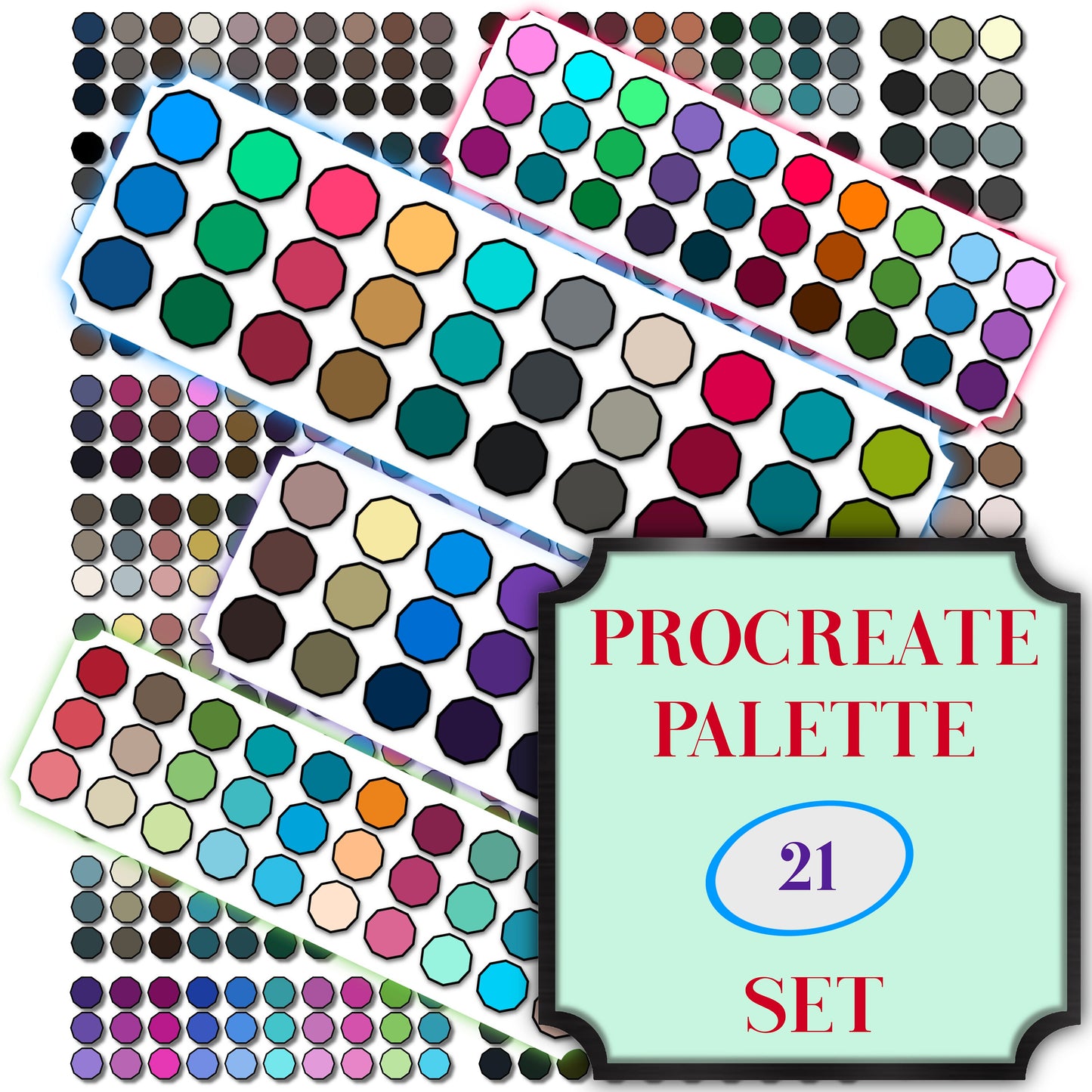 Color Palette Bundle | Procreate Color Palette | Color Wheel | Digital Painting | Procreate Swatches | Procreate Tool | Ipad Illustration