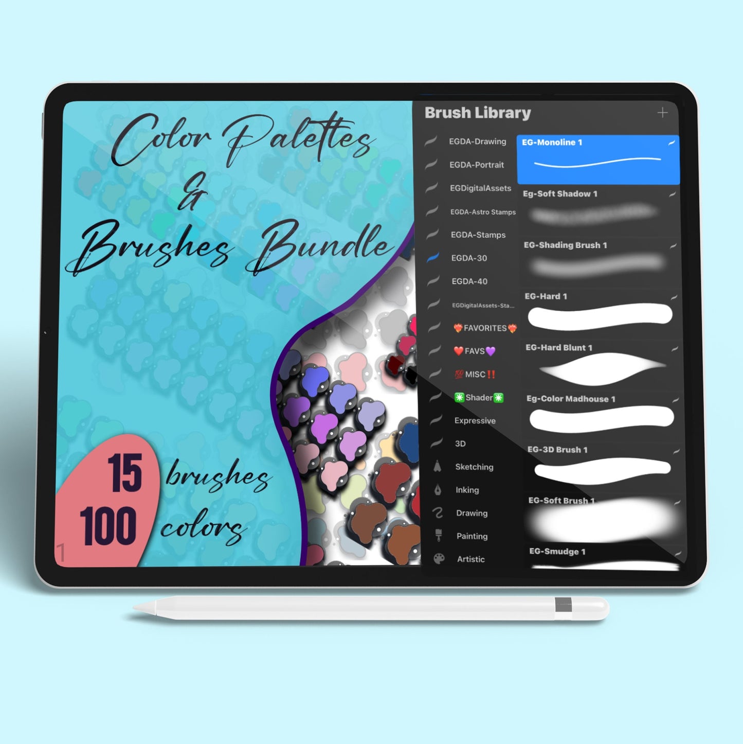 Procreate Color Palette Bundle | Hex Codes | Procreate Brushes | Ipad Color Swatches | Procreate Tool | Digital Art | Ipad Illustration