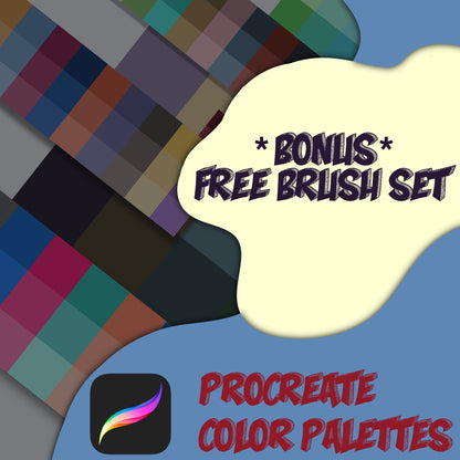 Procreate Essentials Bundle | Color Palette, Procreate Tools for iPad | Free Bonus Procreate Brushes | Procreate Stamps | Cute Brushes